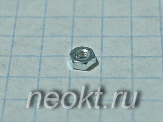 Гайка М2 никелированная
